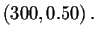 $\left( 300,0.50\right) .$
