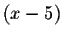 $
\left( x-5\right) $