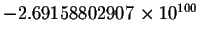 $-2.69158802907\times 10^{100}$
