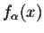 $f_{\alpha}(x)$