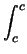 $\displaystyle \int_{c}^{c}$