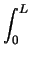 $\displaystyle \int_{0}^{L}$