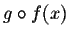 $g \circ f(x)$