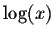 $\log(x)$