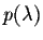 $p(\lambda) $